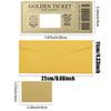 Scratch Off Ticket Golden Ticket Scratch-Off Card Raffle Gift Surprise Scratch-Off Card With Envelope Party Favor Cinema Voucher