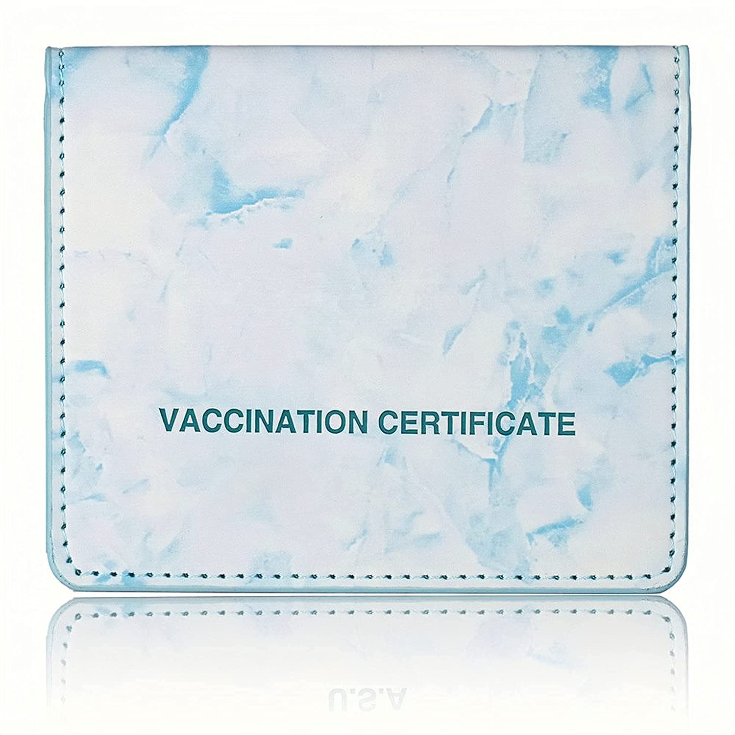 

Защитная карта для вакцинации Кошелек для карт вакцинации из искусственной кожи CDC Защитная карта для вакцинации 4 х 3 дюйма синий