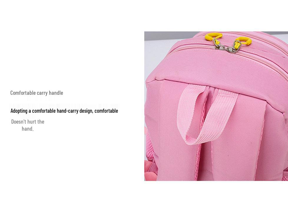 Kids' Cartoon Print Lightweight Backpack with Spine Protection - Ideal for Kindergarten To Elementary School