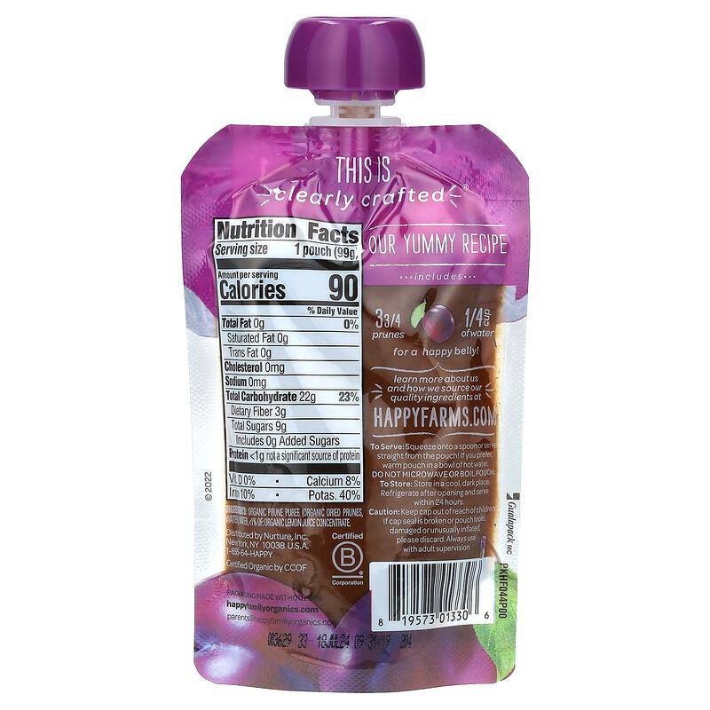 Happy Baby®, Bio-Babynahrung, Stufe 1, Pflaumen, 99 g (99 g)