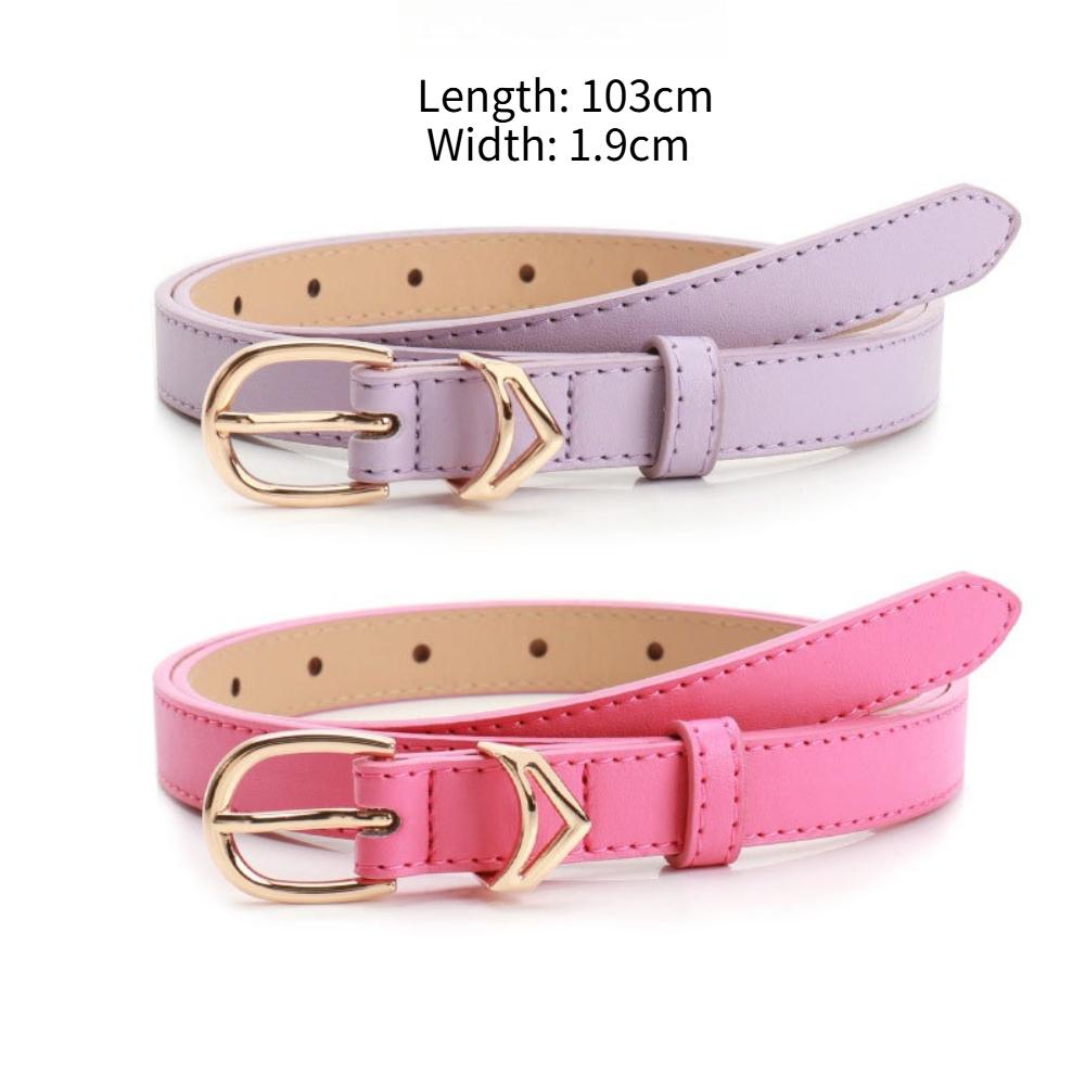 New Women's Thin Belt Versatile Culottes Decorated with Candy Color Premium Belt Women