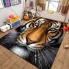 3D HD Tiger Muster Teppich Neuerscheinung! Wohnzimmer Schlafzimmer, Bürobereiche Teppich Strapazierfähige Maschinenwaschbare Matte Geschenk für Kinder Erwachsene