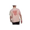 adidas T Shirts Unisex Pink Crew Neck Moderate Straight Fit HU0121