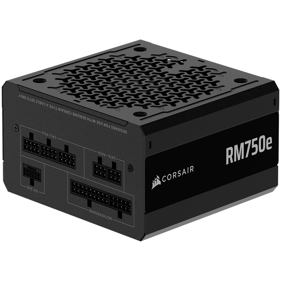 Corsair Rm750E, 750 Watt, Atx 3.1, Pcie 5.1, Cybenetics Gold Certified, Fully Modular
