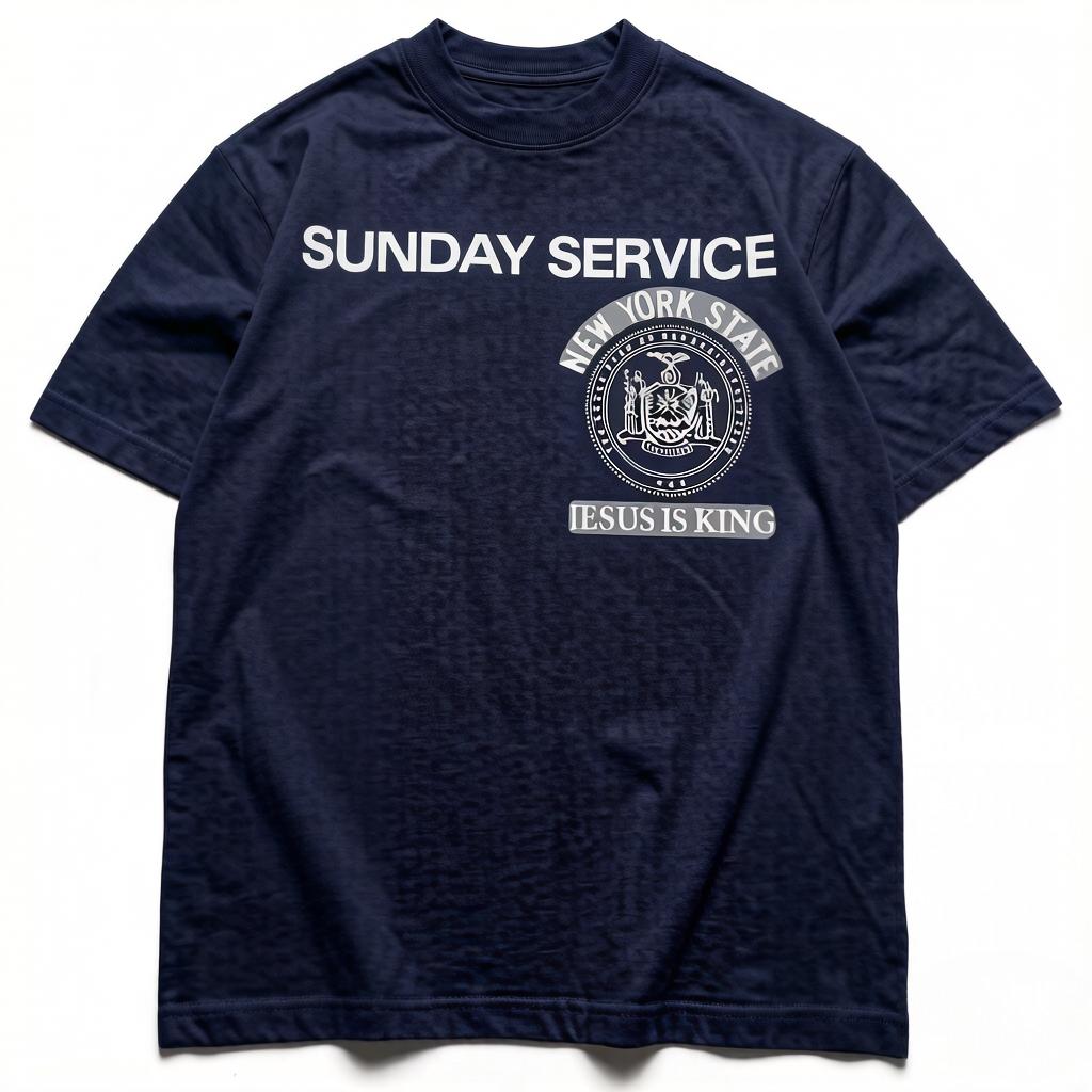 

Summer New Grandfather KANYE WEST High Street Tshirt Jesus Is King Shortsleeved Unisex Women Print Tshirt for Unisexs Tshirts 4XL