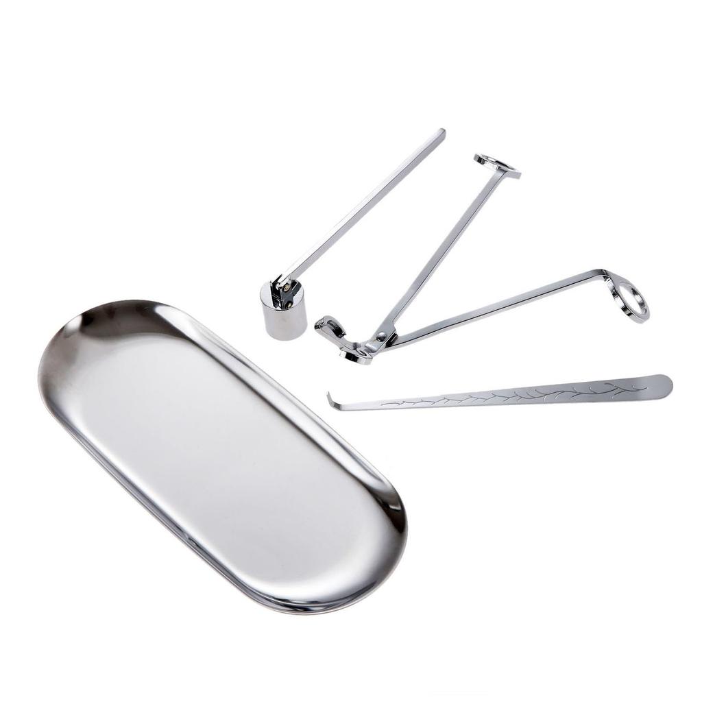 MUXSAM 4-Piece Candle Snuffer Set: Includes a Candle Snuffer, Snuffer, Wick Dipper, Trimmer, Wick Trimmer, and Candle Dish