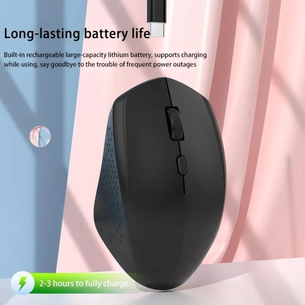 Dual-Mode Laptop Wireless Mouse Silent 2.4G Bluetooth Cordless Mouse  Office