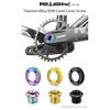 RISK DUB Crank Cover Screw Titanium Alloy Mountain Road Bicycle Crank Cover Screw DUB Disc Cover For Red Force Crank Screw