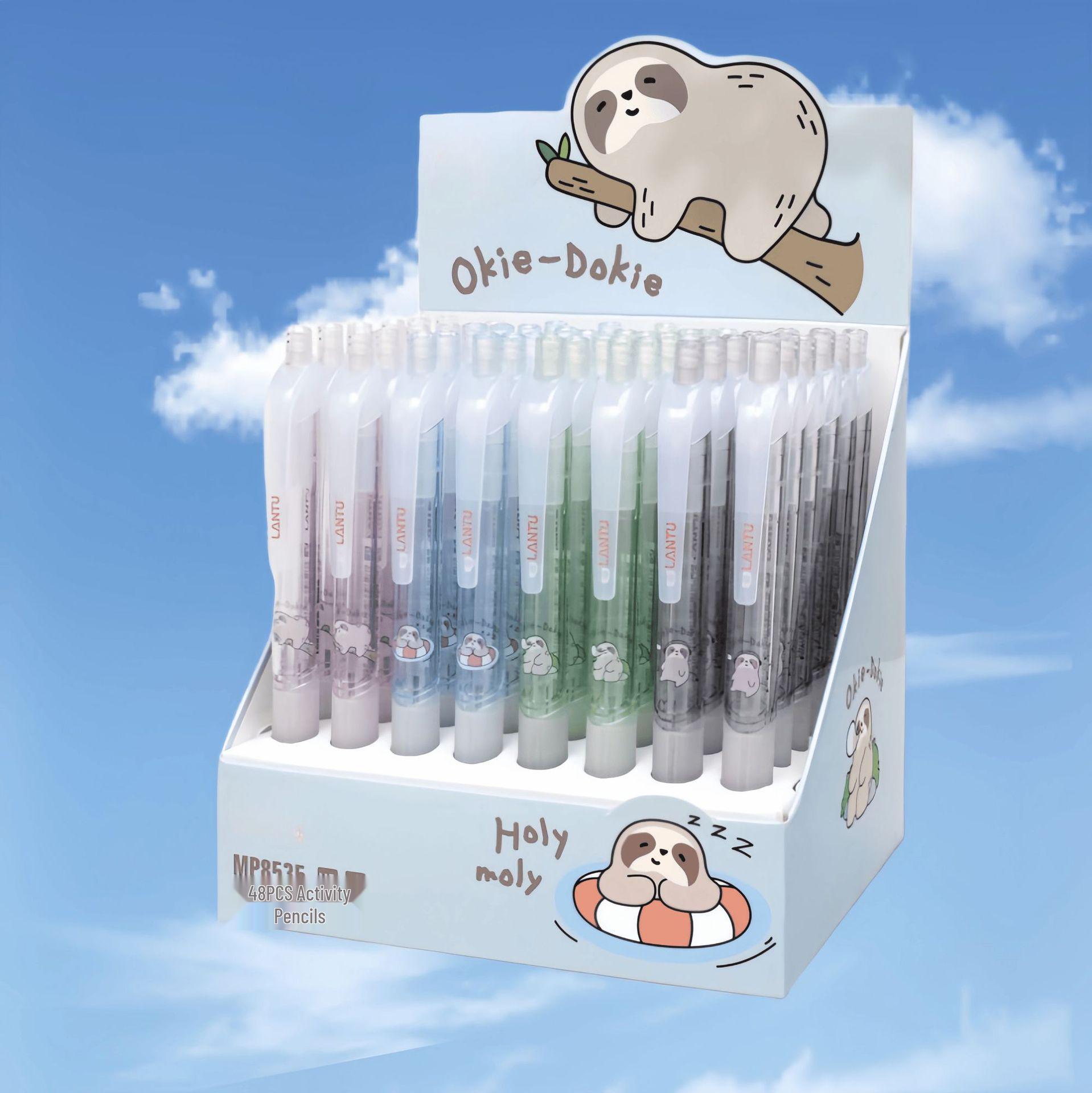 Sloth Clickable Mechanical Pencil with Eraser for Kids