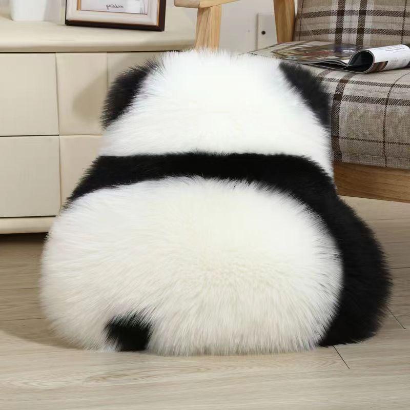 Nordic Wool Panda Hugging Pillow – Bedside Cushion & Sofa Lumbar Support