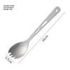 Spoon Titanium de Exterior 2 în 1 Veselă de Camping Deschizător de Sticle Portabil Spork Furculină pentru Picnic de Camping Pentru Călătorii Backpacking