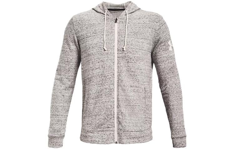 Under Armour Rival Sweatshirts Men s Agate White Hooded Moderate Regular 1361606-112 M