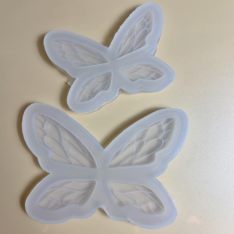 Butterfly Elf Wing Quicksand Silicone Epoxy Mold DIY Keychain Pendant Jewelry Crafting Mould for Valentines Gift