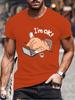 Cute "I'm OK" Cat Graphic T-Shirt for Men Women Casual Round Neck Short Sleeve Tee Fashion Stylish Lazy Cat Design T-shirts Tops