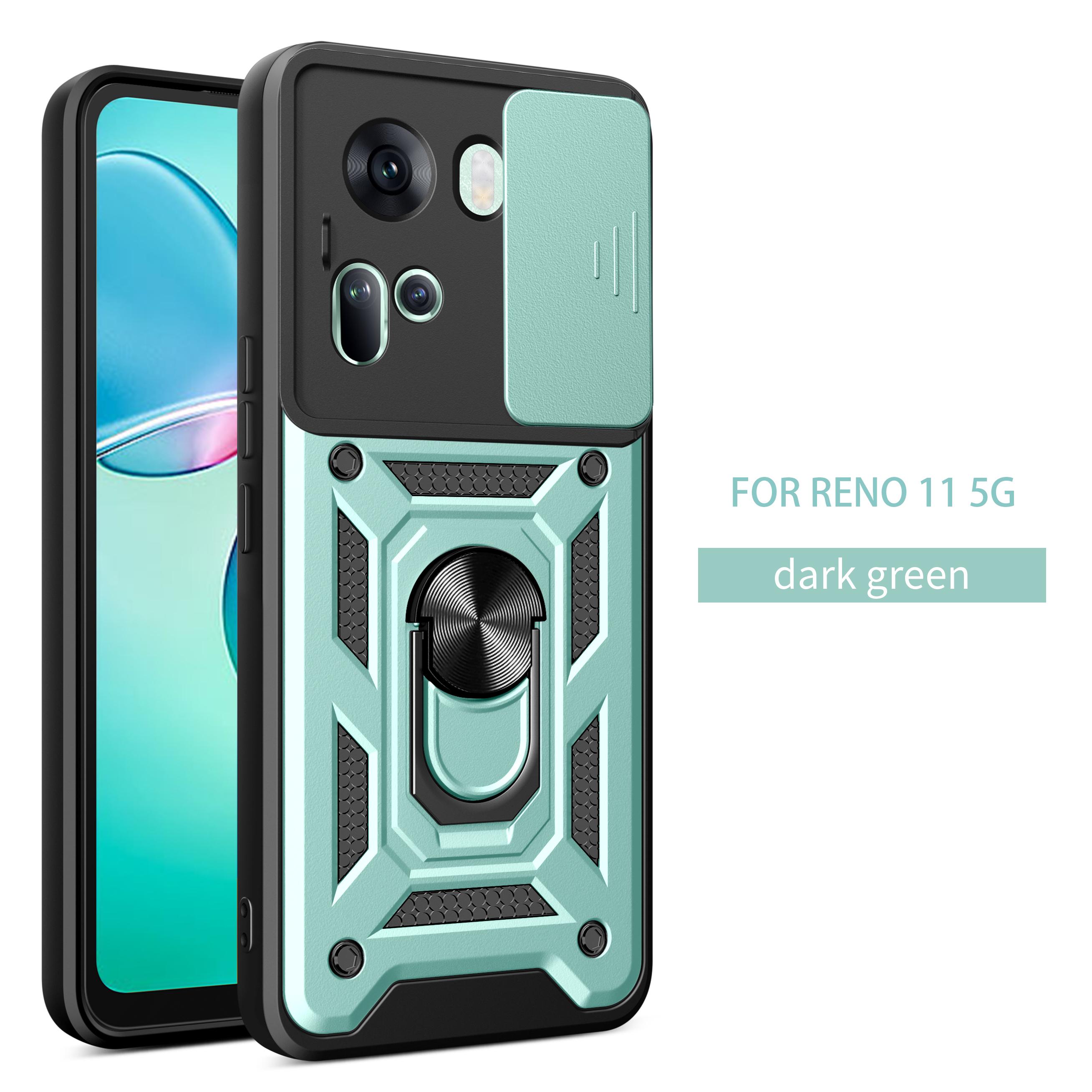 

For OPPO Reno11 5G Case Oppo Reno11 Pro 5G Cover Reno 11 Magnetic Ring Holder Armor Phone Case Slide Camera Protect Back Cover OPPO Reno11 Pro
