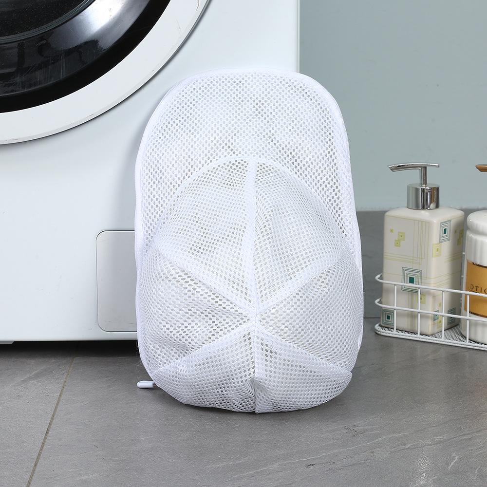 Polyester Mesh Hat Washing and Care Bag - Anti-Deformation, Protects Hats In Machine Wash