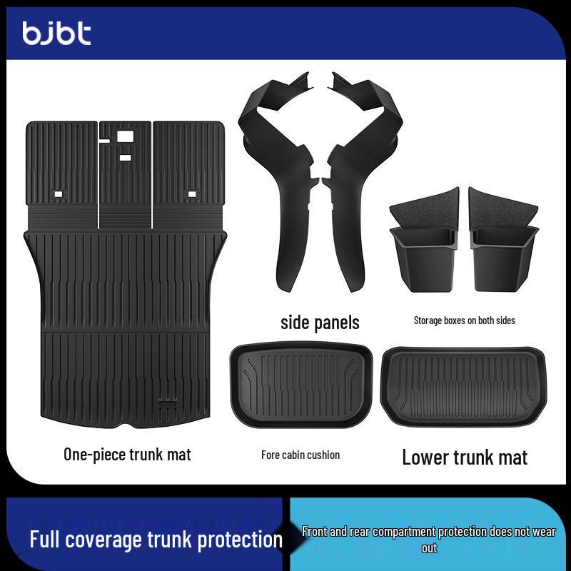 Tesla Model Y Front & Rear Trunk Mats - Full Coverage Interior Accessories