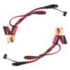 2FT 16AWG Battery Alligator Crocodile Clip to SAE Connector Extension Cable 12V SAE Quick Release Adapter Cable