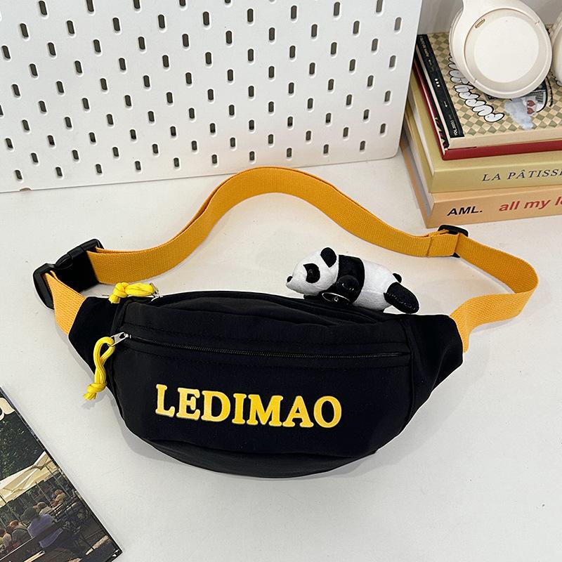 Breast bag female ins style Japanese fashion simple letter shoulder bag male satchel versatile casual student messenger bag tide