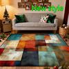Modern Black Brown Geometry Carpet Living Room Decor Bedroom Bedside Soft Floor Mat Home Sofa Non-slip Large Rugs Customizable