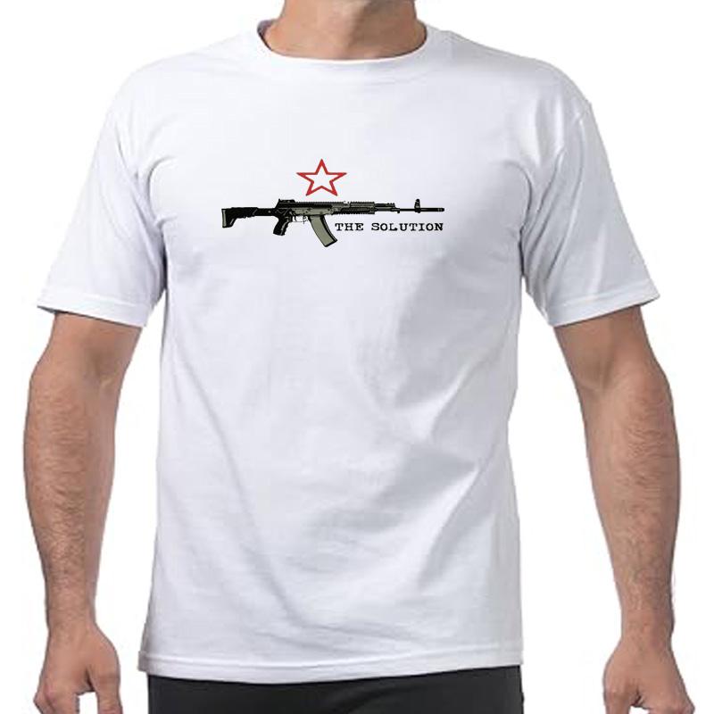 Kalashnikov Ak-12 Men T-Shirt Russia Putin Ak 47 Russian Assault Rifle TShirt