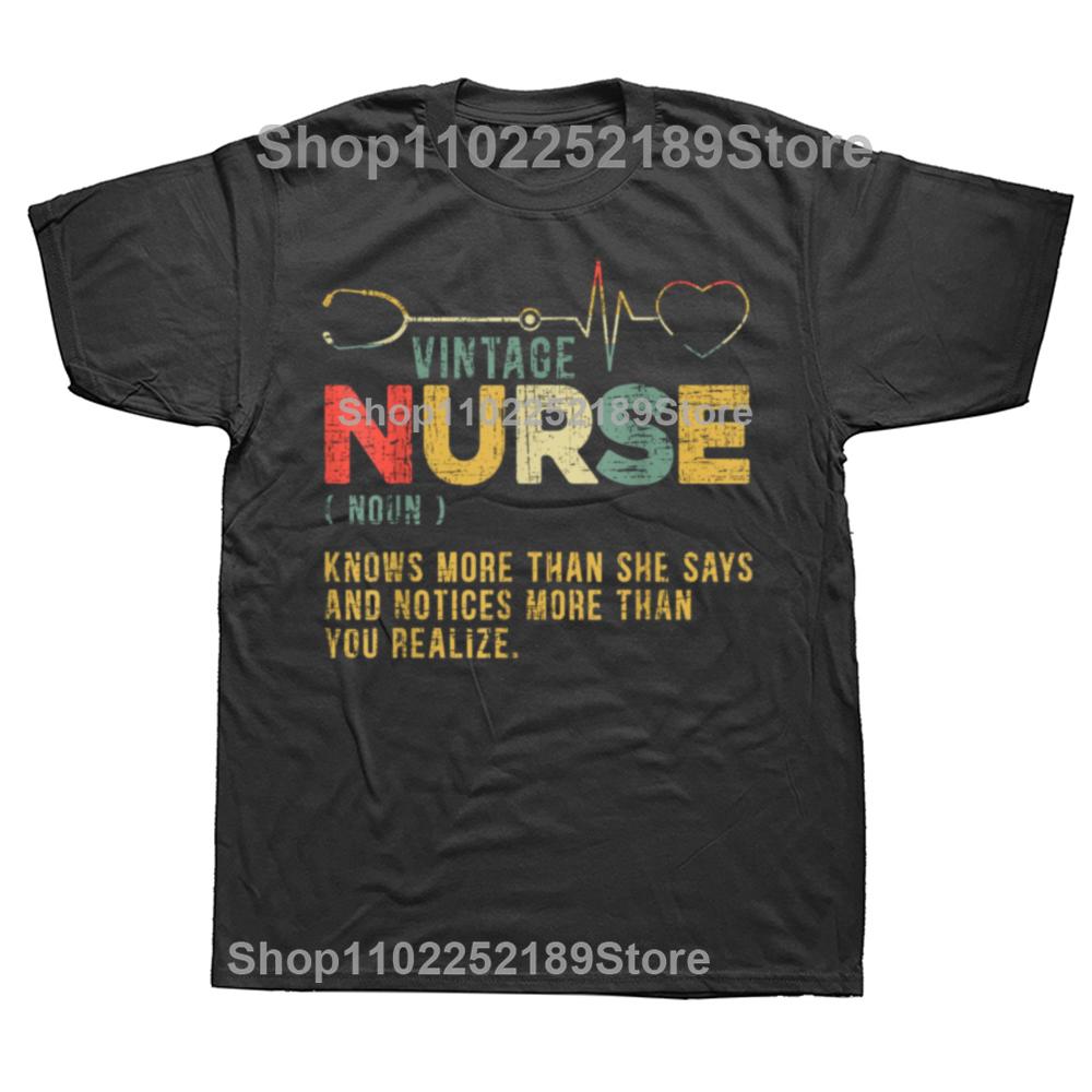 Funny Nurse Halloween Skeleton Classic  Graphic T-shirts Men Women's Fashion Casual Tshirt 100% Cotton Loose Oversized T Shirt