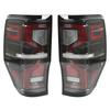 1Pair LED Tail Light Left Right Turn Signal Light Brake Light Red High Brightness Tail Light Assembly For RANGER T6