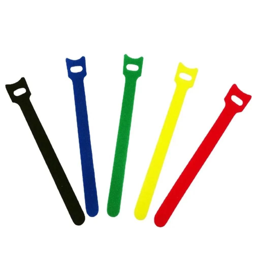 Fasteners Auto Adhesive Velcros Tape Releasable Cable Tape Strap Nylon Sewing Circular Wrap Diy Colorful Plastic Organizer Arts