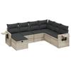 VidaXL Garden Lounge Set with Cushions 7 Pcs, Patio Sofas, Patio Furniture Set, Outdoor Furniture, Grey 3263838