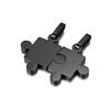 Jigsaw Shaped Pendant Titanium Steel Pendant Necklace for Unisex
