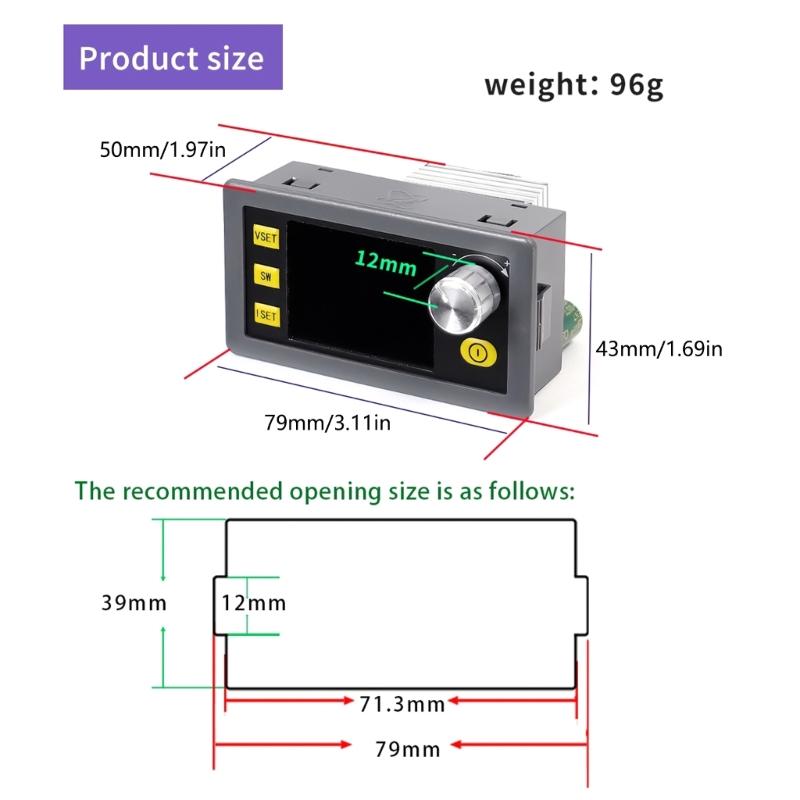 Direct Current Bucking Converters Step Down Module Power Supply Output 0-36V 5A Adjust Power Supply Module