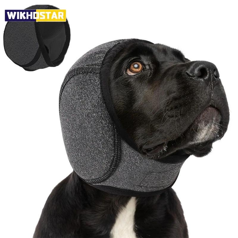Waterproof Noise Cancelling Dog Ear Muffs for Swimming & Grooming - Calming Hood To Relieve Pet Anxiety & Prevent Shock