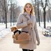 Small Pet Carrier Waterproof Pet Shoulder Bag With Safety Harness Buckle Dog Carrying Bag For Small Medium Breed Winter Travel