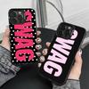 Стиль Y2K SWAG Чохол для телефону для iPhone 17,16,15,14,13,12,11 Plus,Pro Max,XS,Кольоровий Сріблястий Всередині
