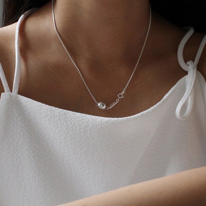 NORMALLEE [Silver 925] Ball Two Way Necklace