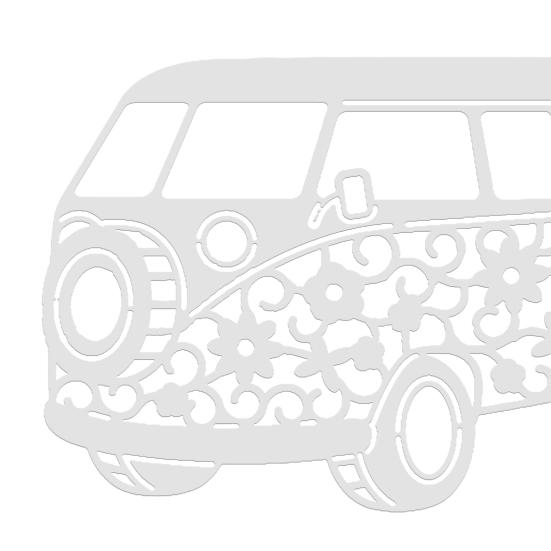 Cutting Die Bus Shape Creative Carbon Steel DIY Wide Application Embossing Stencil for Paper