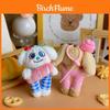 Plush Cartoon Sweet Animal Keychain With Pp Cotton Filling For Backpack Decor And Gift