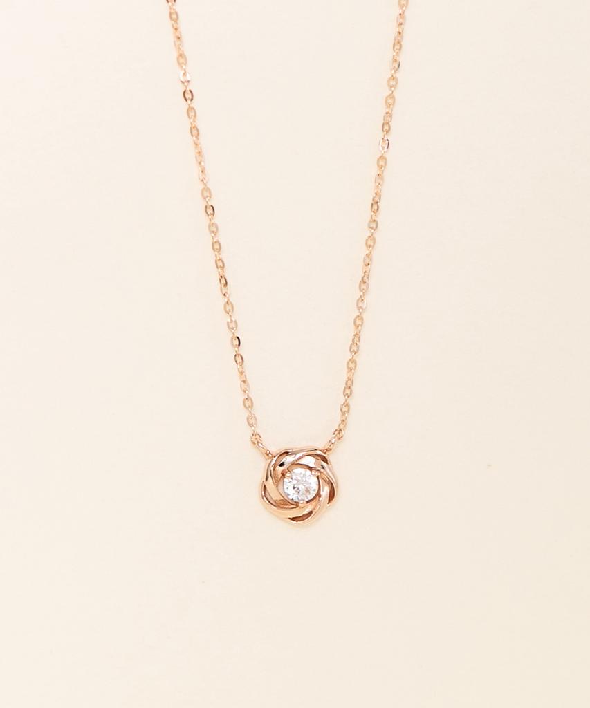 J-Rahel [14K/18K Gold] Rose Necklace