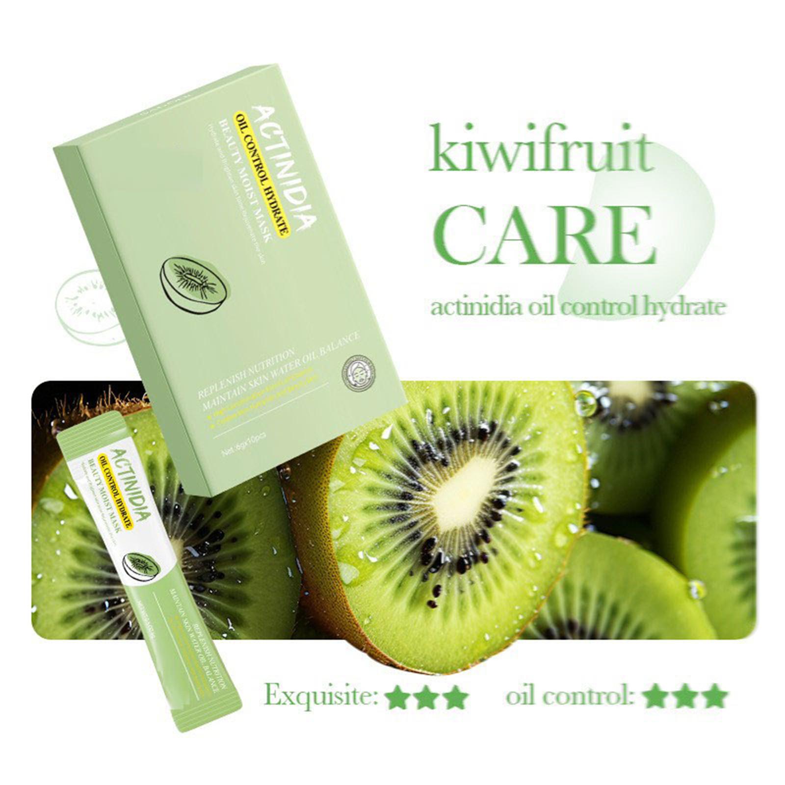 

Заспокійлива відновлююча ромашка, маска Actinidia Oil Control Hydrate Smearing Facial Mask 1 коробка(6г*10шт) One Size