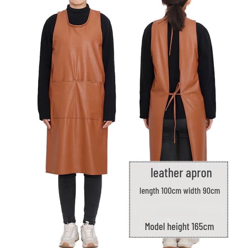 Waterproof Leather Kitchen Apron 2-Pack