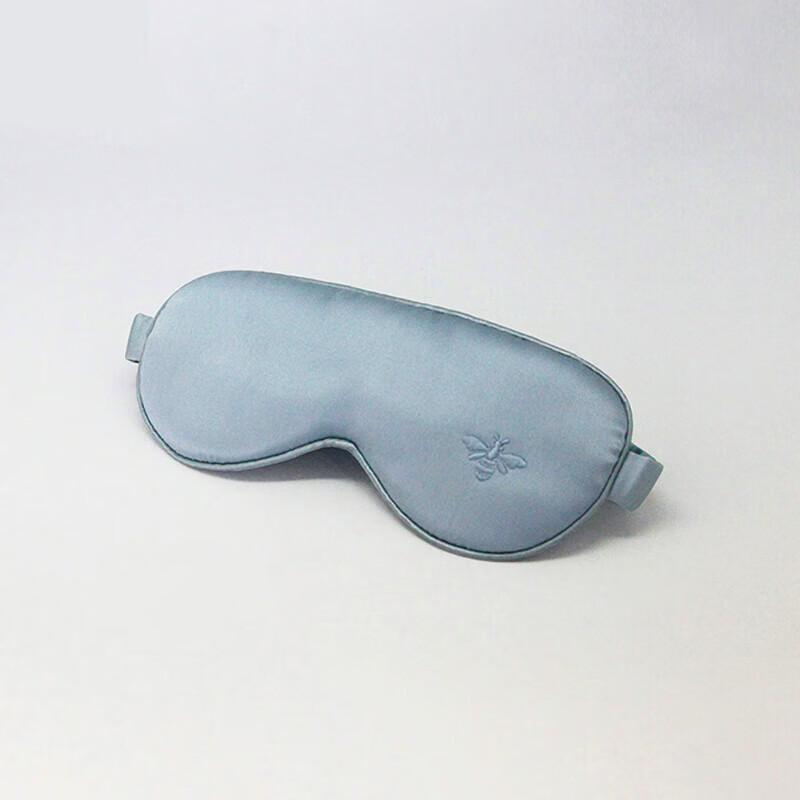 Aurora Blue Silk Scarf & Bee Eye Mask Gift Set