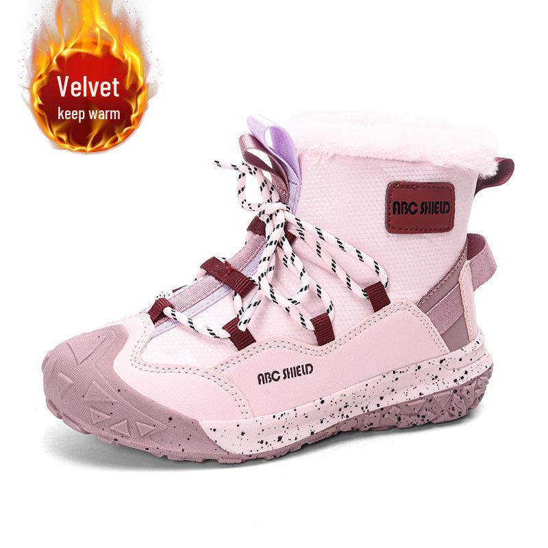 Children s Winter Mid-Calf Snow Boots, Thickened Cotton, Anti-Freezing for Boys and Girls 31