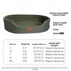 Dog Bed Mat Moisture-Proof All Season Use Chew Resistant Oxford Fabric Modern Solid Memory Foam Pet House