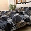 [Polyester Quilt Set] 3pcs Polyester Printed Floral Soft Skin-Friendly Quilt Cover Three-Piece Set Christmas Gift