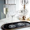 Petal Glass,Striped Tulip Handmade Phnom Penh Tall Red Wine,Ice Cream,Drinkware Champagne Glassware Creative Personality