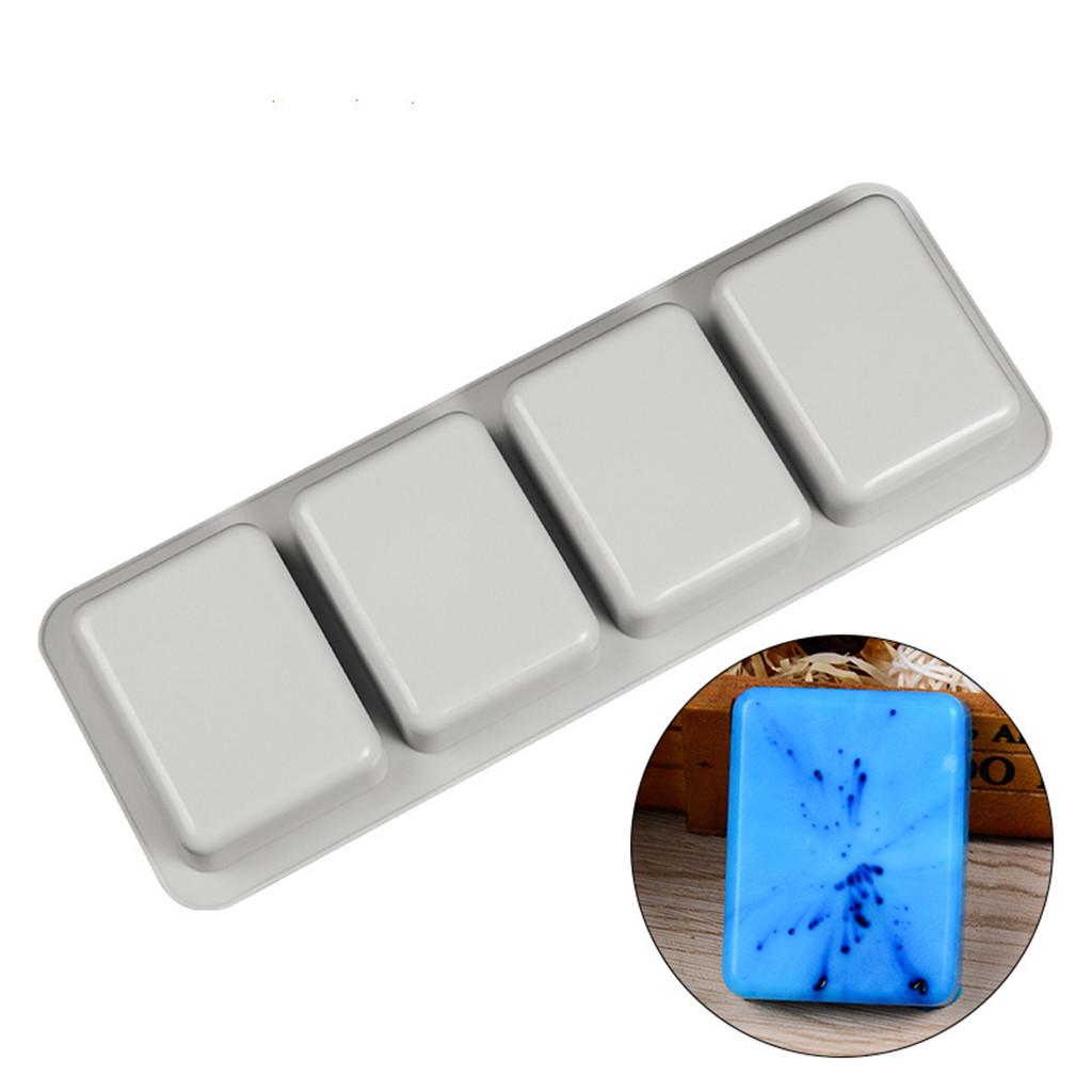 DIY 4  Silicone Soap   Making Square Moulds Tool