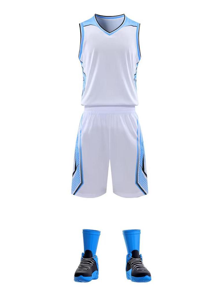 Custom Printed Plus Size Basketball Uniform Set - Men's Team Sports Jerseys