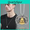 Retro Punk Style Sunflower Totem Necklace For Men Women Hip Hop Jewelry Accessory