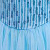 Long Cloak Dress Blue Sequin Dress For Girls Star Christmas Cosplay Princess Party Girls Dress Party Cosplay Costume Dresses