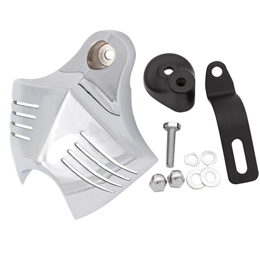 Motorcycle Accent Accessory V-Shield Horn Cover Protector for XL883 XL1200 Cruiser Chopper Bobber Cafe Racer